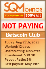 Betscoin Club Project Status Button