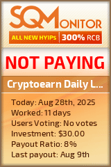 Cryptoearn Daily Limited Project Status Button