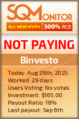 Binvesto Project Status Button