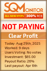 Clear Profit Project Status Button