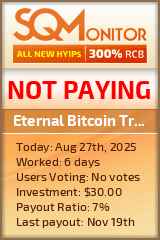 Eternal Bitcoin Trading Project Status Button