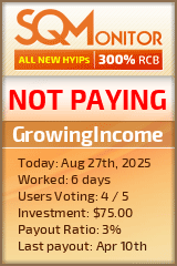 GrowingIncome Project Status Button