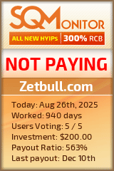 Zetbull.com Project Status Button