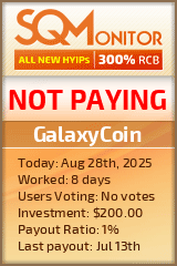 GalaxyCoin Project Status Button