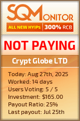 Crypt Globe LTD Project Status Button