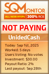 UnidedСash Project Status Button