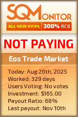 Eos Trade Market Project Status Button
