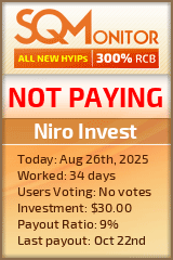 Niro Invest Project Status Button