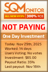 One Day Investment Project Status Button