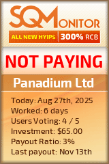 Panadium Ltd Project Status Button