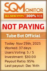 Tube Bot Official Project Status Button