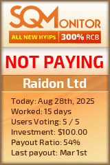 Raidon Ltd Project Status Button