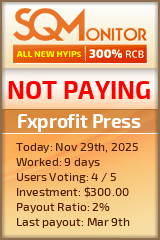 Fxprofit Press Project Status Button