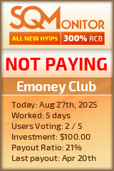Emoney Club Project Status Button