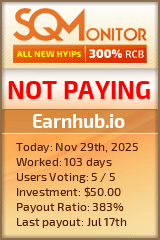 Earnhub.io Project Status Button