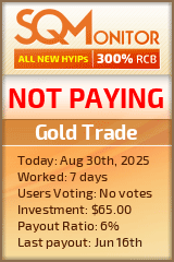 Gold Trade Project Status Button