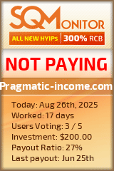 Pragmatic-income.com Project Status Button