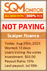 Scalper.finance Project Status Button