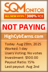 HighCybEarns.com Project Status Button