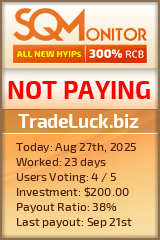TradeLuck.biz Project Status Button