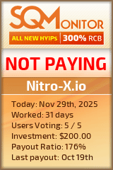 Nitro-X.io Project Status Button