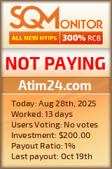 Atim24.com Project Status Button