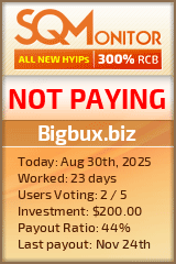 Bigbux.biz Project Status Button