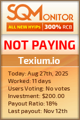 Texium.io Project Status Button