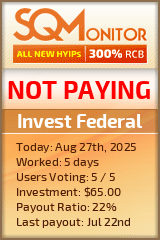 Invest Federal Project Status Button