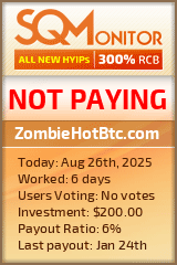 ZombieHotBtc.com Project Status Button