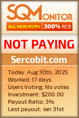 Sercobit.com Project Status Button