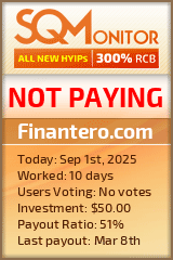 Finantero.com Project Status Button