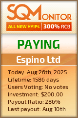 Espino Ltd Project Status Button