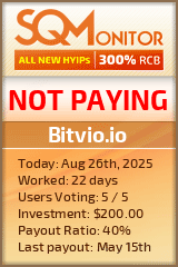 Bitvio.io Project Status Button
