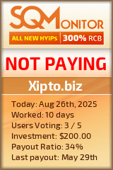 Xipto.biz Project Status Button