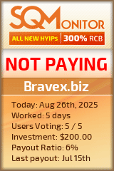 Bravex.biz Project Status Button
