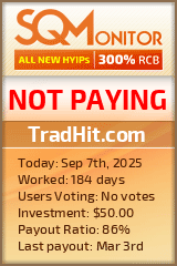 TradHit.com Project Status Button