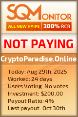 CryptoParadise.Online Project Status Button