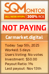 Carmarket.digital Project Status Button