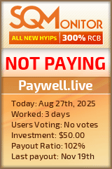 Paywell.live Project Status Button