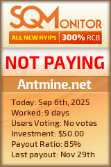 Antmine.net Project Status Button