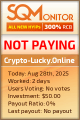 Crypto-Lucky.Online Project Status Button
