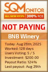 BNB Winery Project Status Button