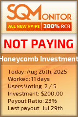 Honeycomb Investment Project Status Button