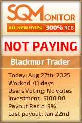 Blackmor Trader Project Status Button