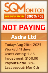 Asdra Ltd Project Status Button