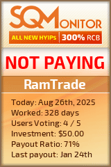 RamTrade Project Status Button