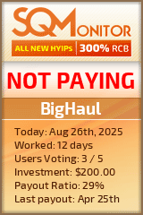 BigHaul Project Status Button