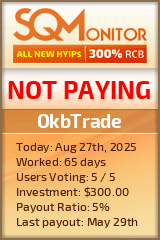 OkbTrade Project Status Button