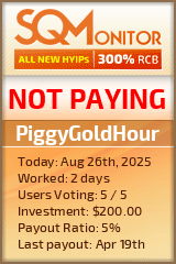 PiggyGoldHour Project Status Button